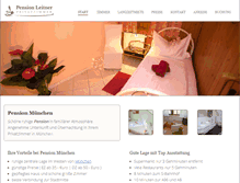 Tablet Screenshot of muenchen-pension.com