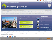 Tablet Screenshot of muenchen-pension.de